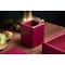 Dacasso Burgundy Bonded Leather Pencil Cup AG-5210 - alternate 2